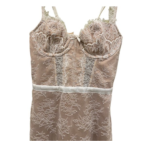 New VS Wicked Balconette Lace Slip Corset Dress - Picture 5 of 7